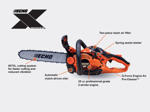 Echo 25.0 CC CHAIN SAW W/14" Bar & Chain Model# CS-2511PN-14