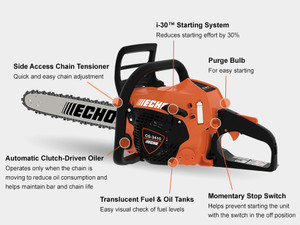 Echo 34.4 CC CHAIN SAW W/14"Bar & Chain Model# CS-3410-14