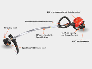 Echo 21.2 CC CURVED SHAFT TRIMMER Model# GT-225L