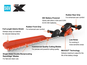 Echo eFORCE® 56V 28" SS HEDGE TRIMMER Bare Tool Model# DHCS-2800BT