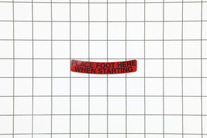Genuine Toro STEP PAD DECAL Part# 46-7370
