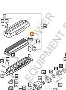 Genuine Echo / Shindaiwa FILTER, AIR part # 13030508361