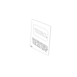 Genuine Toro DECAL-SHROUD Part# 145-0694