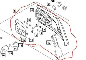Genuine echo Part SPROCKET GUARD ASSY P021049100