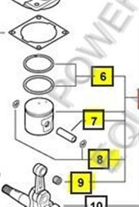 Genuine Echo PISTON KIT Part# P021007450