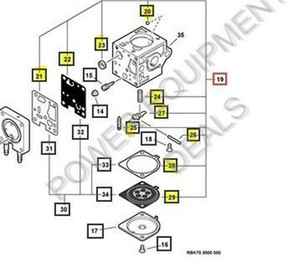 Genuine Echo / Shindaiwa REPAIR KIT, CARBURETOR -RB-123 part # P005001670