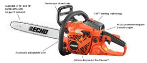 ECHO GAS CHAINSAW  40.2CC 18' BAR&CHAIN VALUE PACK CS-400-18VP