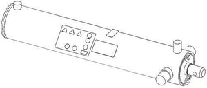 Genuine OEM Ariens Log Splitter Cylinder, 4.5-' with Decals 51700200
