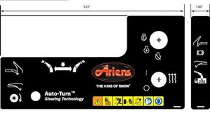 Genuine OEM Ariens Sno-Thro Decal, Control - Lrg Hw 12V 08000938