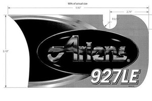 Genuine OEM Ariens Sno-Thro Decal, Front Dash - 927Le 08000139