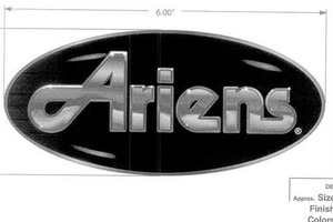 Genuine OEM Ariens Lawn Mower Decal,  Jewel 07800223
