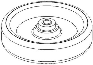 Genuine OEM Ariens Walk-Behind Mower Wheel, Rear 07100938