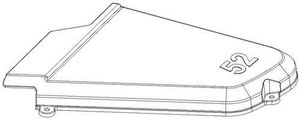 Genuine OEM Ariens Lawn Mower Cover, Belt 52 Left Hand 04792900