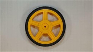 AYP Sears Husqvarna Jonsered OEM WHEEL 12X1 75 5SPK BRK YELLOW part# 532436381