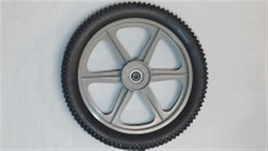 Genuine AYP SEARS HUSQVARNA WHEEL 14X2.RADII.SILVER Part# 583103101