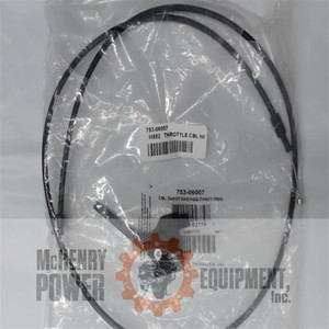 Genuine MTD  THROTTLE CBL WITH HOUSING  Part# 753-06007