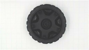 Genuine MTD  WHEEL ASM-7 X 2 BLAC Part#  634-04642