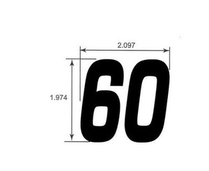 Genuine OEM Ariens Max Zoom Zero Turn Mower Decal, Deck Size 60 03818400