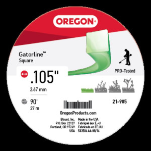 Genuine Oregon  Gatorline, Square .105in. 1/2 lb. Part# 21-905