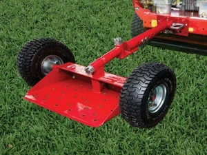 Jungle Jim's Jungle Wheels RED Two Wheel Sulky Mower Attachment