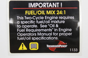Genuine Tecumseh   DECAL  Part# 550206