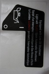 Genuine Tecumseh   DECAL RPL 37325A  Part# 37668A
