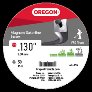 Genuine Oregon  Magnum Gatorline Square, .130'', 50' Part# 69-194