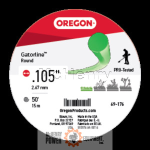 Genuine Oregon  Magnum Gatorline Round, .105'', 50' Part# 69-176