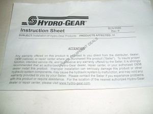 Genuine OEM Hydro-Gear SHROUD FAN  Part# 52059