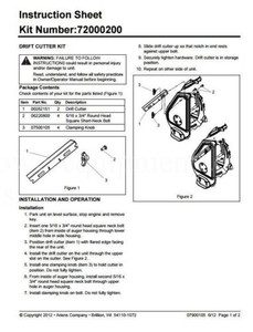 Genuine Ariens SLICER BAR KIT - BLACK Part # 72000200