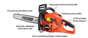 ECHO CHAIN SAW REAR HANDLE 50.2CC  20' B/C PERFORMANCE MODEL CS-501P-20