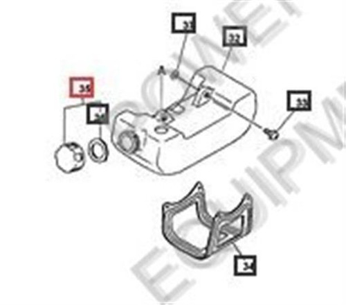 Genuine Echo / Shindaiwa CAP ASSY, FUEL part # 13100455830