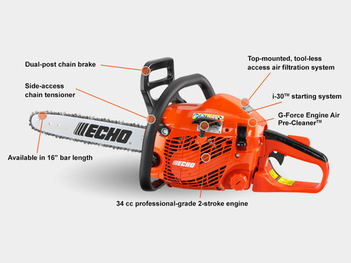 ECHO CS-352-16 34.0cc Chain Saw with i-30 Starter 16' Blade CS-352-16 ECHO CS-352-16 34.0cc Chain Saw with i-30 Starter 16' Blade CS-352-16