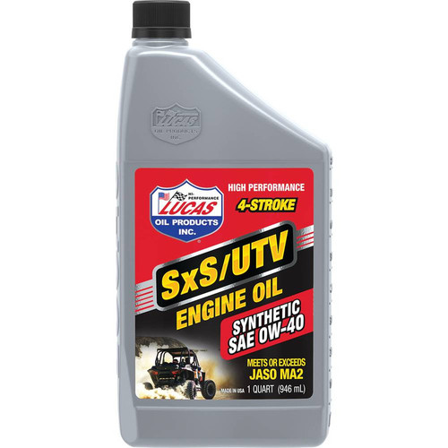 6 PK Synthetic SxS Engine Oil  SAE 0W-40, Six 1 Quart Bottles Part# 051-906