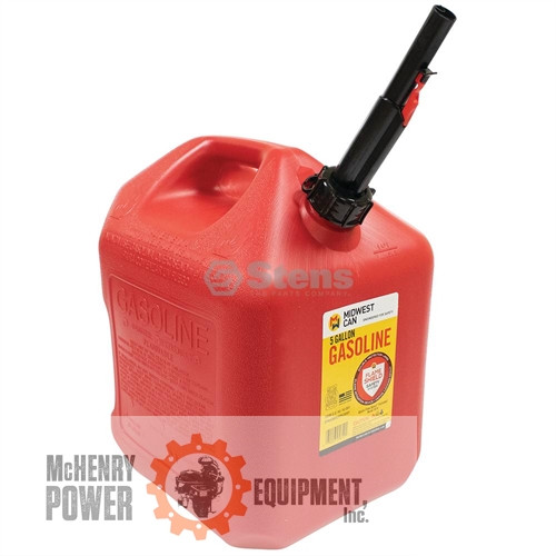5 Gallon Plastic Gasoline Fuel Can   Part# 765-514