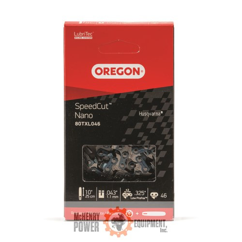 Oregon .325" Low Profile SpeedCut Nano Saw Chain, .043 Ga., 46 DL  80TXL046G