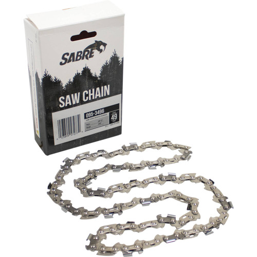 Chain Pre-Cut Loop 49 DL  3/8" LP .050", Semi-Chisel Reduced Kickback  095-3496