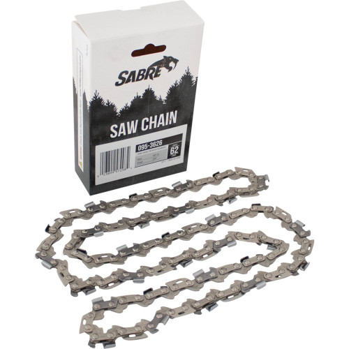  Chain Pre-Cut Loop 62 DL  3/8" LP .050", Semi-Chisel Reduced Kickback  095-3626