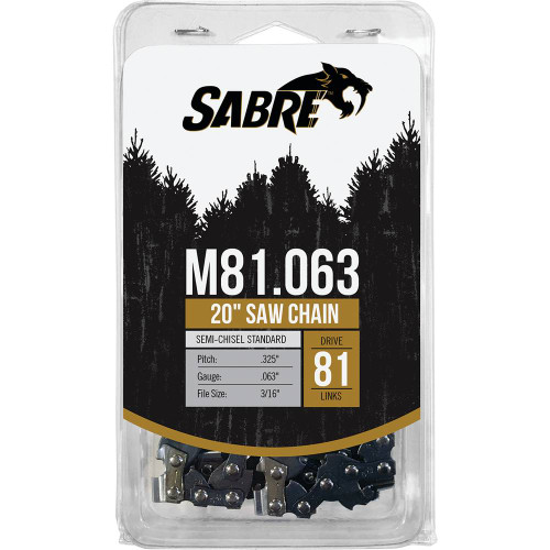 Sabre Chain Loop Clamshell 81 DL  .325, .063, Semi-Chisel Standard    096-5816C