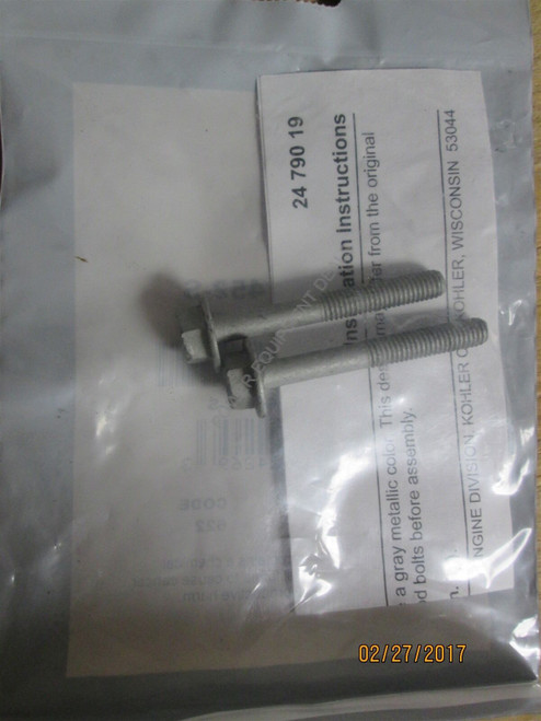 Genuine Kohler ROD BOLT KIT Part # 25 086 677-S