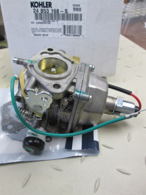 Genuine Kohler KIT, CARBURETOR Part # 24 853 168-S