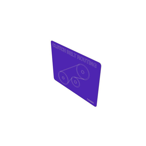 Genuine Toro DECAL-ROUTING, CLUTCH BELT Part# 110-6221