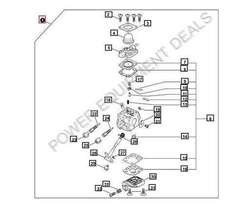 Genuine Echo / Shindaiwa CARBURETOR C1U-K82 Part# A021001093