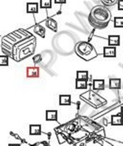 Genuine Echo GASKET, MUFFLER Part# 14551032431