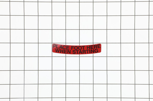 Genuine Toro STEP PAD DECAL Part# 46-7370