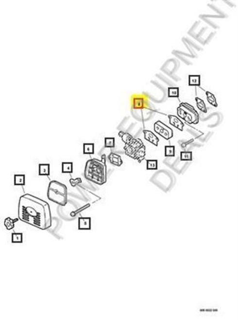 Genuine Echo / Shindaiwa GASKET, INTAKE part# 13001013410