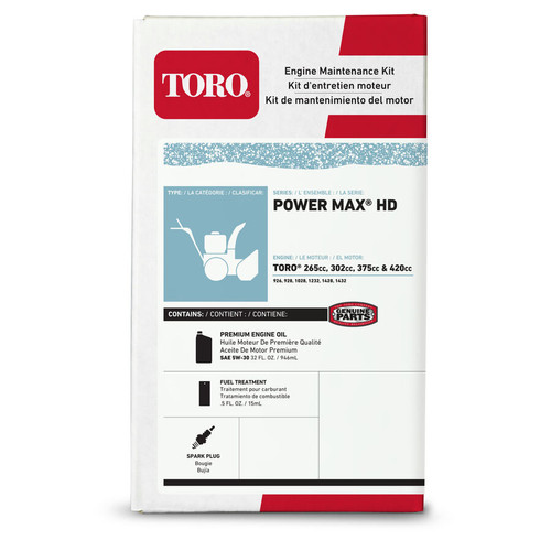 Genuine Toro MAINT KIT TORO 265/302/375/420CC 2-STAGE Part# 20309