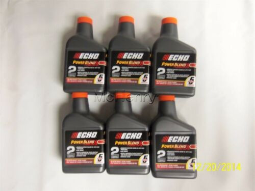 OEM Echo Shindaiwa 6 Pack 12.8 oz Bottles 2 Cycle Oil for 5 Gal Part# 6450005