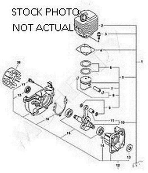 Genuine Echo / Shindaiwa SHORT BLOCK PB-6000 part # SB1020