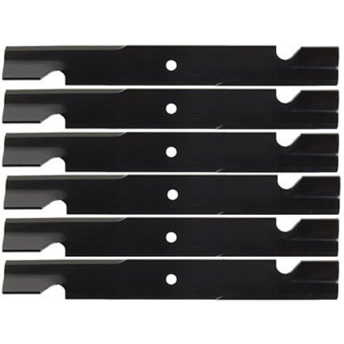 6 Pack Premium Replacement Notched Lawn Mower Deck Blade fits Oregon 91-253 91-264 91-311 91-506 | 20 ½" x 2 ½"